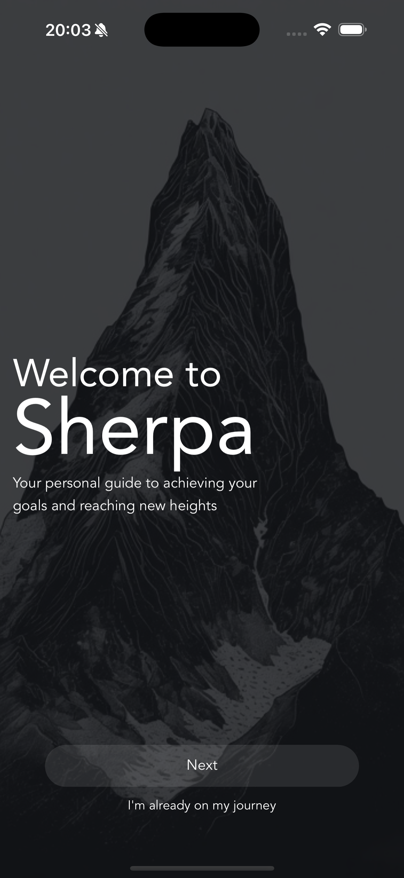 Goal Tracker - Sherpa screenshot 1